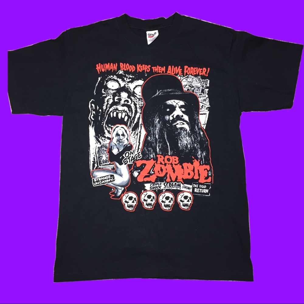 Rob zombie band tee 20 year anniversary 2006